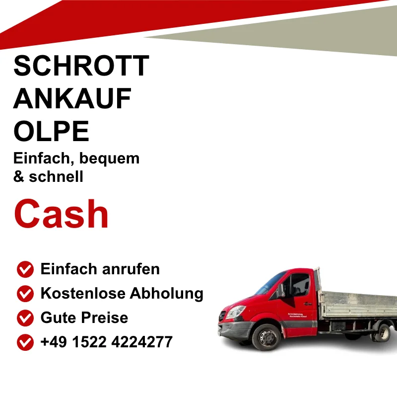 Schrottankauf Olpe - Wir kaufen Altmetall, Elektroschrott und Fahrzeugteile zu fairen Preisen und sorgen für eine umweltfreundliche Wiederverwertung. Schrottankauf Olpe - Wir kaufen Altmetall, Elektroschrott und Fahrzeugteile zu fairen Preisen und sorgen für eine umweltfreundliche Wiederverwertung.